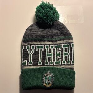Slytherine Green and Gray Beanie